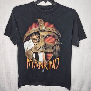 Vintage 1998 Mankind WWF T Shirt Size Medium